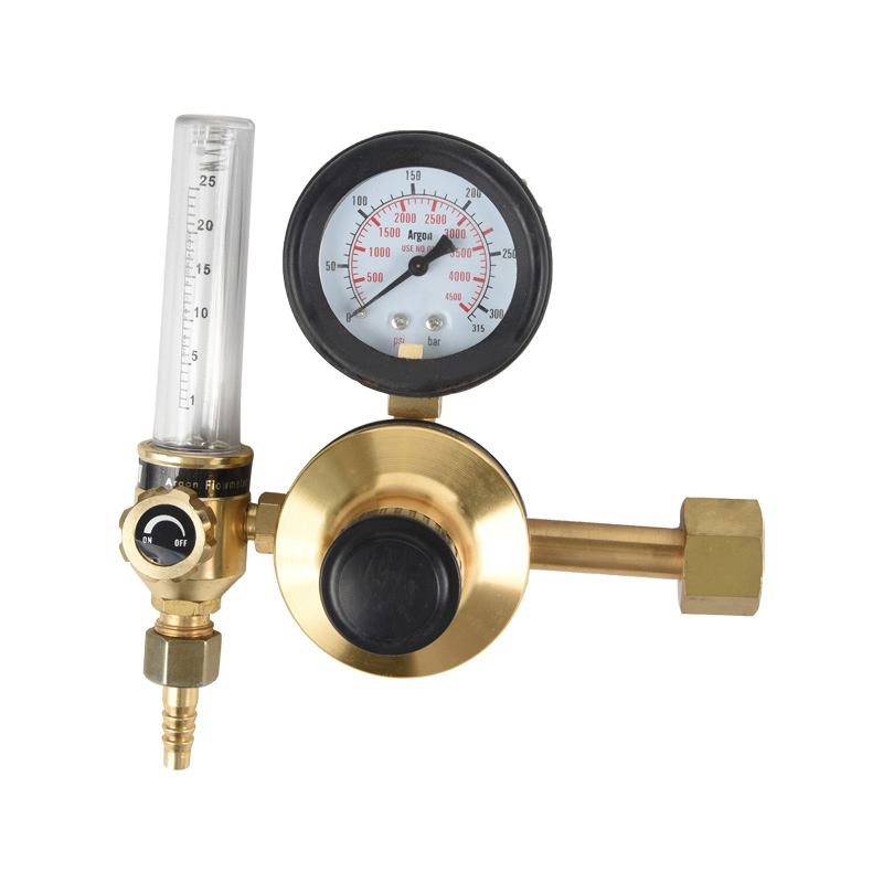 Rould Circle Tee Design Argon Regulator مع مقياس الجريان من النحاس والألومنيوم